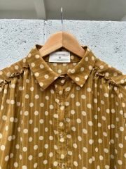 新品未使用タグ付 UNITED ARROWS ストライプ フレンチスリーブシャツ 