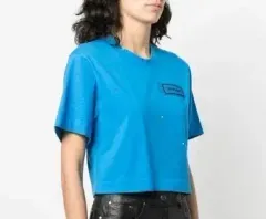 オフホワイト レディース クロップド？ 半袖Tシャツ サイズSのサムネイル