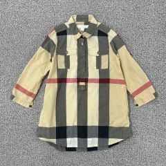 バーバリー チルドレン メガチェック 長袖 シャツワンピース 8Y - メルカリ