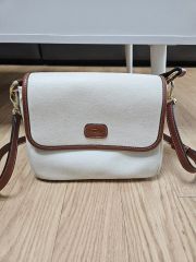 美品ラルフローレン キャンバス レザー ショルダーバッグ 斜めがけ