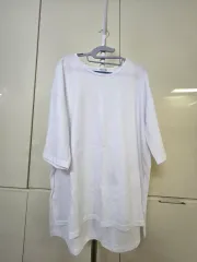 白 レイヤード 半袖 Tシャツ