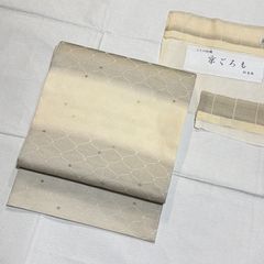モダン！ 白大島 本場大島紬 単衣 麻の葉文様 - メルカリ