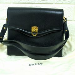 超希少✨】BALLY バリー ハンドバッグ 黒 ターンロック Bロゴ 金具 