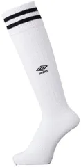 アンブロ umbro サッカー ラインストッキング 靴下 ソックス メンズ 男性 フットボール 部活動 クラブ サークル チーム トレーニング 練習 試合 大会 合宿 刺繍 ロゴ ワンポイント  UAS8310 WBK ホワイト×ブラック