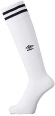 アンブロ umbro サッカー ラインストッキング 靴下 ソックス メンズ 男性 フットボール 部活動 クラブ サークル チーム トレーニング 練習 試合 大会 合宿 刺繍 ロゴ ワンポイント  UAS8310 WNV ホワイト×ネイビー