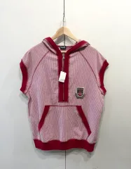 Dolce&Gabbana ドルチェ＆ガッバーナ ストライプ ハーフジップアップ フード ベストのサムネイル