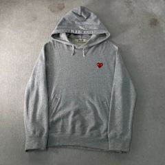 希少 プレイコムデギャルソン 上質 ハートパッチ デザイン スウェット