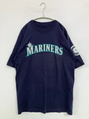 Tシャツ/カットソー ネイビー 前面プリント バックプリント ミドル丈 半袖 クルーネック(丸首)