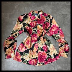 かなり美品☆YVES SAINT LAURENT☆花柄半袖ジャケット9号☆夏物 - メルカリ