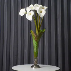 EMILIO ROBBA エミリオロバ 造花 アーティフィシャルフラワー CALLA カラー ブーケ アートフラワー 花瓶付き オブジェ 置物 装飾 97133
