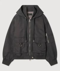 zucca フード付きショートブルゾン ダークグレー 新品未使用 - メルカリ