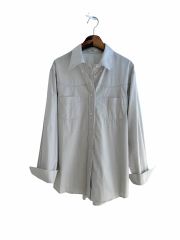 Plage Washer long シャツ オーバーサイズ コットン ベージュ - メルカリ