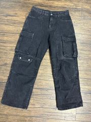 YOUNGLA ユーティリティ デニムカーゴパンツ 黒2 - メルカリ
