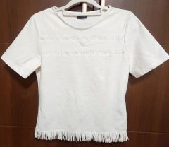 45R スカラップレース フリル カットソー ハケ目カットワーク×天竺のT