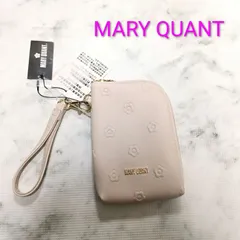 新品　MARY QUANT マリークワント　シンプルエンボスデイジー　マルチ　ポーチ