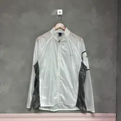 モンベル ウィンドブレーカー 白 グレー