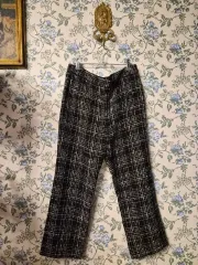 ZARA ザラ ブラック ツイード パンツ ズボン