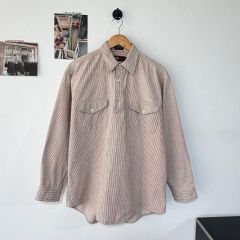 新品】トミーヒルフィガー リネン100% 海外限定 ストライプシャツ 6 