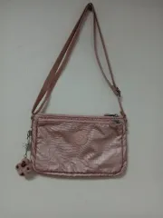 キプリング ピンク クロスバック バッグ + キーホルダー 25 15