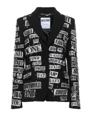 モスキーノ レディース アウター ジャケット・ブルゾン テーラードジャケット MOSCHINO Black ブラックのサムネイル