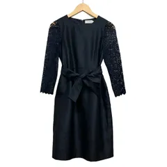 anatelier(アナトリエ) ワンピース サイズ36 S レディース - ネイビー×ダークネイビー レース切り替えのサムネイル
