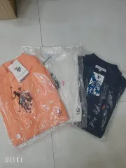 U S ポロ レディース 長袖 Tシャツ オレンジ/白/ネイビー 90/95 3種セット