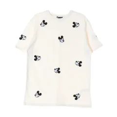 ザラ x ディズニー ミッキーマウス グラフィック プリント コットン 半袖 Tシャツ