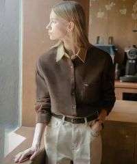 試着のみ】crewre クルーレ ボタンスタッズレザーベルト 黒 short
