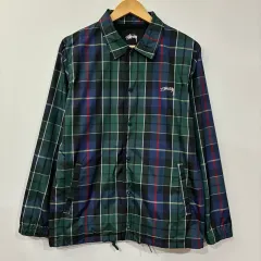 2551 STUSSY チェック コーチ ジャケットのサムネイル