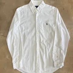 ポロラルフローレン White クラシックフィット シャツ M