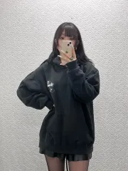 STUSSY ストリート BIG THE SOUND ジップ プリンティング WHO フーディー L C11002