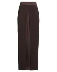 【送料無料】 リュージョー レディース カジュアルパンツ ボトムス ワイドパンツ Dark Brown