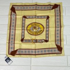 イタリア製 絹100% Burberrys バーバリーズ 大判花柄シルクスカーフ