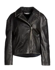 アクネ ストゥディオズ レディース アウター ジャケット・ブルゾン バイカージャケット ACNE STUDIOS Black ブラックのサムネイル