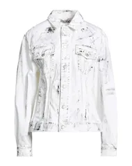 モスキーノ レディース アウター ジャケット・ブルゾン デニムブルゾン MOSCHINO White ホワイトのサムネイル