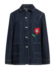 ケンゾー レディース アウター ジャケット・ブルゾン デニムブルゾン KENZO Blue ブルーのサムネイル