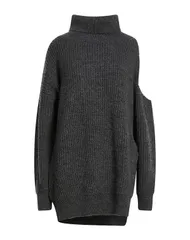 リュージョー レディース アウター ニット・セータートルネック LIU JO Charcoal チャコールのサムネイル