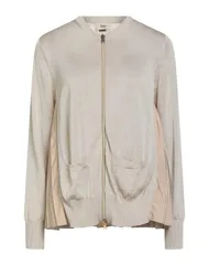 ヘルノ レディース アウター カーディガン ファスナー付きニット HERNO Beige ベージュのサムネイル