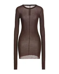 リックオウエンス レディース トップス Tシャツ RICK OWENS Chocolate Brown ブラウンのサムネイル
