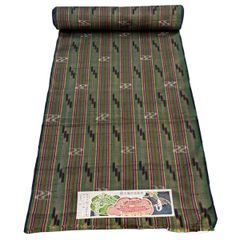 小紋 身丈160.5cm 裄丈64.5cm 正絹 秀品 【中古】 小紋 身丈160.5cm 裄丈64cm M 袷 花鳥 波 紋意匠 灰色 正絹 名品｜中古
