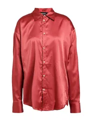 【送料無料】 ディースクエアード レディース シャツ トップス 無地シャツ＆ブラウス Reddish Brown