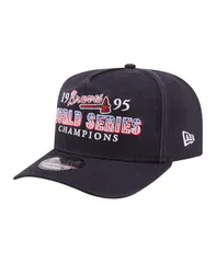 ニューエラ メンズ アクセサリー 帽子 New Era Mens Navy Atlanta Braves 1995 World Series Champions Historic 9FIFTY AFrame Snapback Hat Navy ネイビー