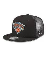 ニューエラ メンズ アクセサリー 帽子 メッシュ ロゴ New Era Mens Black New Yorknicks Core Logo Meshback 9FIFTY Snapback Hat Black ブラック