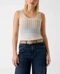 ゲス レディース トップス タンクトップ セーター ノースリーブ GUESS Womens Rosalyn Sleevelesscoop Neck Tank Top Sweater Lt BLUE Bのサムネイル