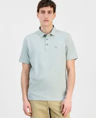 トッミーバハマ メンズ トップス ポロシャツ Tommy Bahama Mens Anchored Short Sleeve Polo Shirt Metalのサムネイル