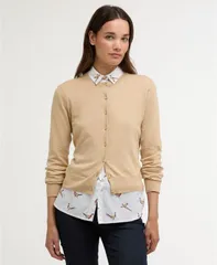 バブアー レディース アウター ニット・セーター クルーネック カーディガン Barbour Womens Wisteria Crewnecknitted Cardigan Safariのサムネイル