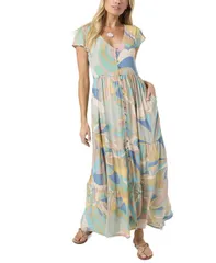 オニール レディース トップス ワンピース ONeill Womens Zygrid Butterfly Dress Desert Sage セージのサムネイル