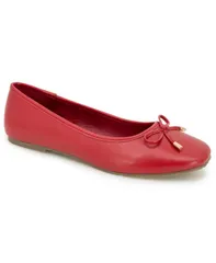【送料無料】 ケネスコール レディース パンプス シューズ Womens Elstree Ballet Flats Red