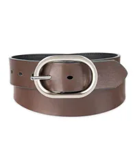 カルバンクライン レディース アクセサリー ベルト Calvin Klein Reversible Center Bar Buckle Dress Belt Black Brown ブラックのサムネイル