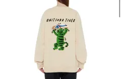 オニツカタイガー アイボリー スウェット (ほぼ新品 タグ付き) ユニセックス S